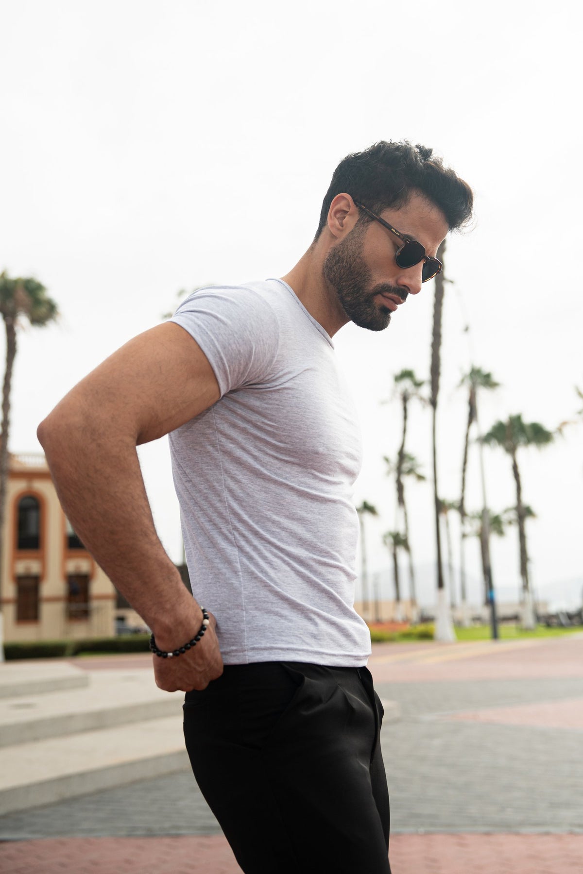 Polo Slim Fit Essential melange 3