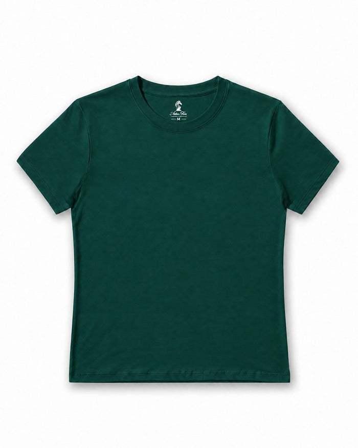Polo Slim Fit Essential color verde, vista frontal