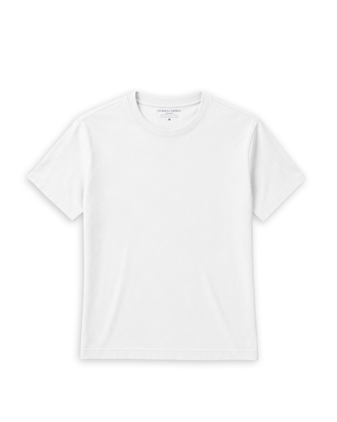 Polo Luxury color blanco, vista frontal