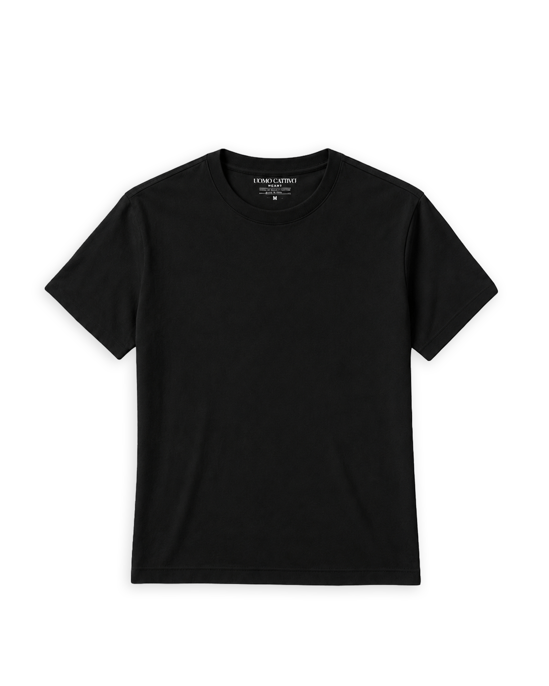 Polo Luxury color negro, vista frontal